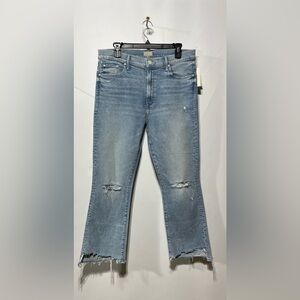 MOTHER The Insider Crop Step Chew Jeans Size 34 Inseam 26” New With Tags